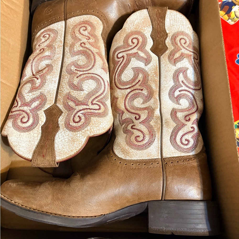 Ariat Dark Brown Shoe Box with Logo